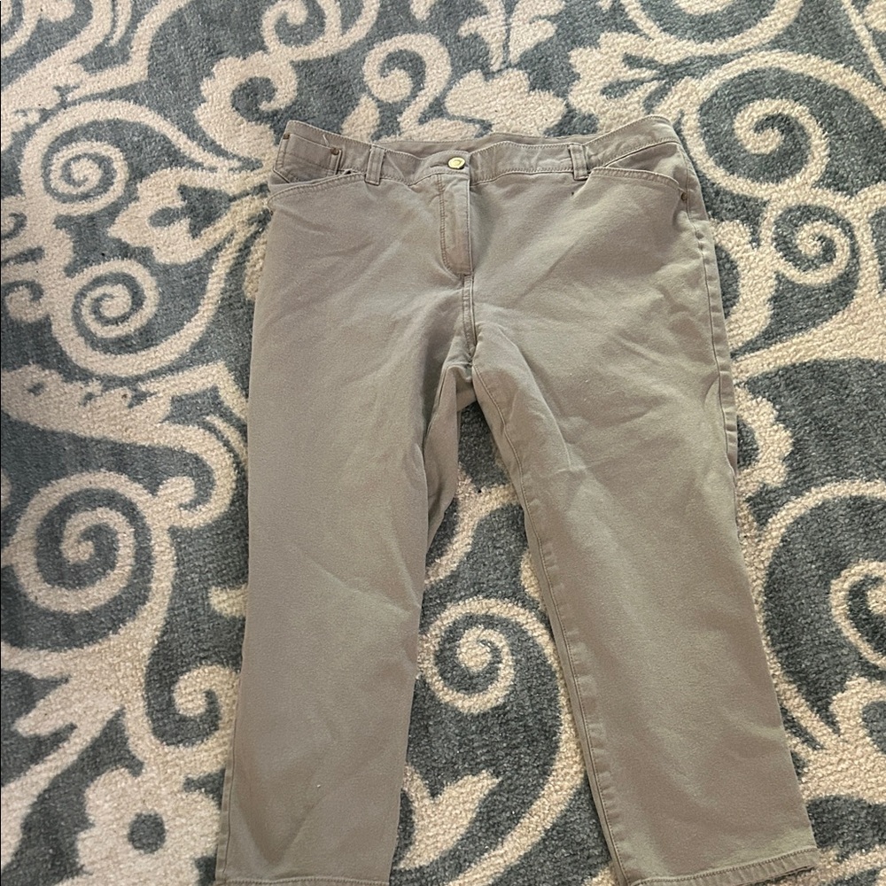 Chico's Men's Straight-Leg Chinos in Olive
